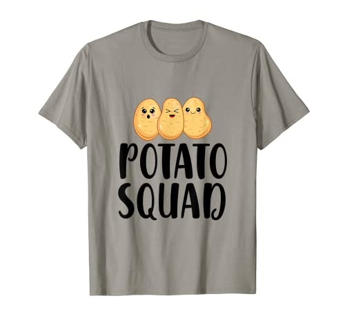 Equipo vegetariano vegano divertido Kawaii Potato Squad Camiseta