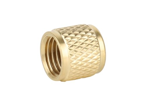 NAVAC F3005 1/4″ SAE Caps, 10 Pack – Leak-Resistant Brass Caps with O-Ring Seal for Manifolds, Hoses, Recovery Machines & Vacuum Pumps