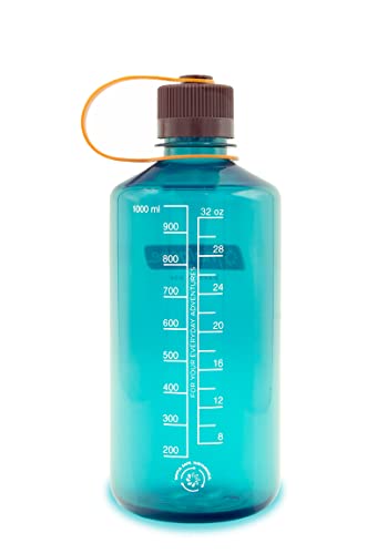 Image of Nalgene Sustain Tritan BPA-Free Water Bottle Made with Material Derived from 50% Plastic Waste (using ISCC certified mass balance), 32 OZ, Narrow Mouth, Teal (Pack of 6)