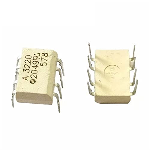 Relais statique ASSR-3220-002E Broadcom DIP8 pour circuit imprimé - Lot de 5 pièces