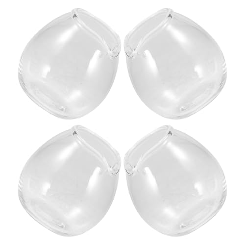 ARTIBETTER Jarra de Vidrio Transparente 20 Ml para Servir Salsas y Leche Mini Jarra Compacta 4 Unidades Dispensador Portátil para Café Barbacoa y Cocina