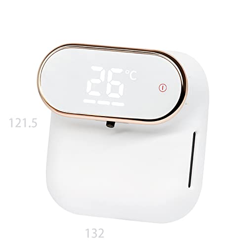 Dispensador de jabón mini automático de espuma blanco para pared 4
