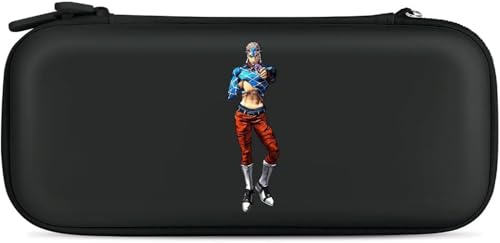 Switchケース ジョジョの奇妙な冒険 両面印刷 保護カバー ゲーム機収納袋 ゲームカード 互換性のある 旅行用 全面保護 軽量 防汚 耐衝撃 持ち運び便利 大容量