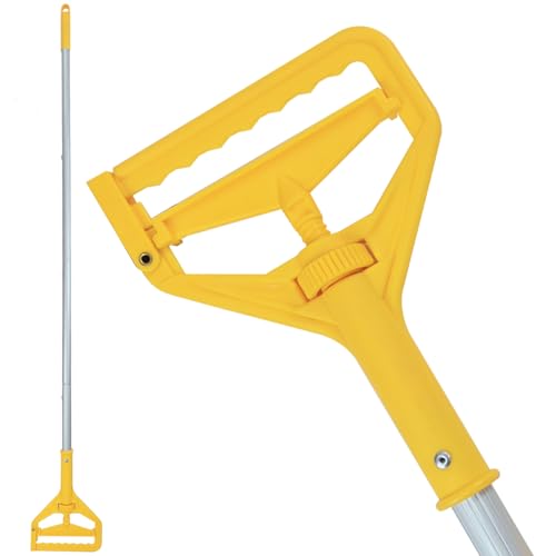 Image of 60 Inch Industrial Mop Handle Commercial mop Handle Heavy Duty Industrial mop Bucket mop Handles Heavy Duty Commercial mop Head Replacement and Handles mop Stick Replacement Mop Stick