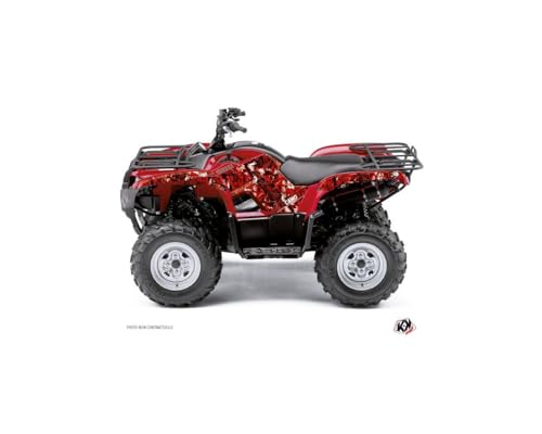 Kit Déco Quad Camo Yamaha 125 Grizzly Rouge 2005-2013 Kutvek