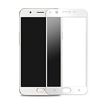 Image of Screen Protector for Oppo A57 (White) Tempered Glass Edge-to-Edge 6D Screen Guard With Installation Kit