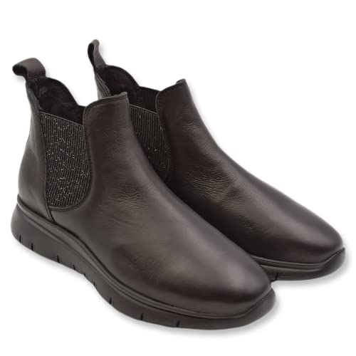 FRAU, Stivaletti Casual-Sportivo in Pelle Nero