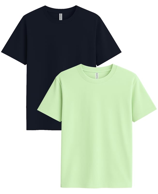 Image of Sleepynuts Women's S to 3XL Premium Half Sleeve Round Neck Plain Combed Cotton Tshirt Pack of 3 Loose Fit T-Shirts Combo
