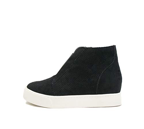 Soda Pointer - Mid Ankle Platform Sneaker w/Hidden Wedge and Side Zipper