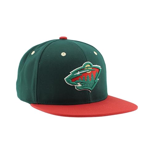 Image of ZHATS NHL Unisex-Adult NHL Officially Licensed Adjustable Snapback Hat Flat Bill Z11 Icon Two Color