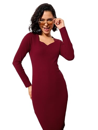 Image of barcino Black Rib Sweetheart Neck Knee Dress