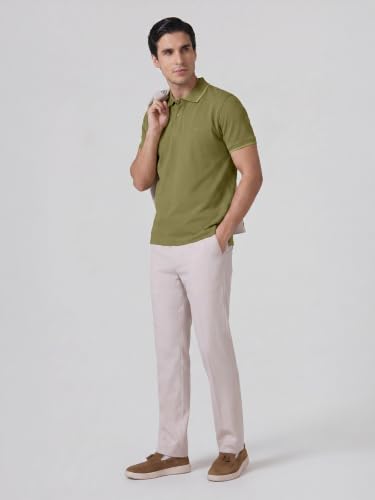 Image of XYXX Accent Men's Solid Cotton Polo T Shirt | Collar Tshirts | Half Sleeves | Solid-Slim Fit