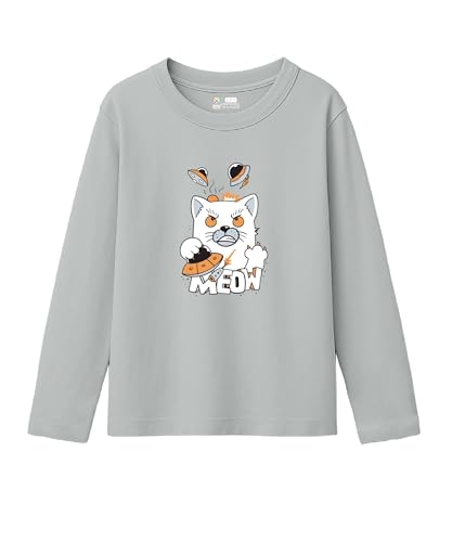 Image of SHODOX Boys Cotton Blend Printed Regular fit Long Sleeve T-Shirt (Pack of 3)