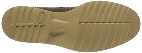 Image of Clarks mens Fallhill Mid Dark Brown Nub BOOT
