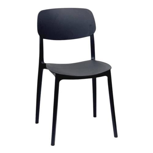 WS DESIGN Sedia Moderna Polipropilene Ristorante Nero MOD. Ortigia