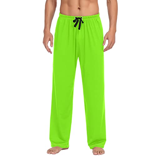 KLL Mens Sleepwear Pajama Pants Drawstring Lounge Pants Men Pajamas Bottoms with Pockets S-XXL