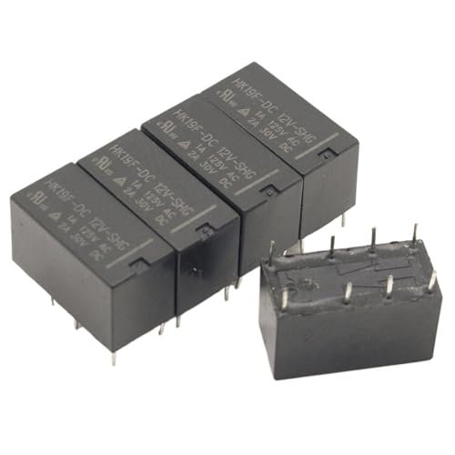 Relé HK19F 12 V interruptor electromagnético PCB de dos polos para reparación de placas 2