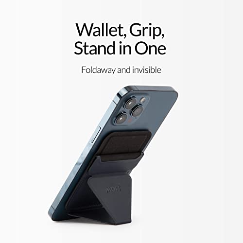 Image of MOFT MagSafe Wallet Stand for iPhone14 /13 /12 Series Enhanced Magnetic Strength MagSafe Compatible Phone Stand with 3 Viewing Angles (WindyBlue)