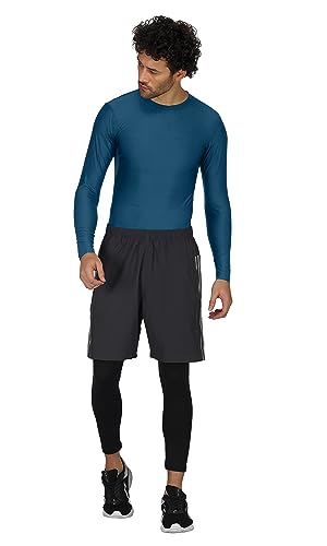 Image of NINQ Men's 1 Or 3 Pack Compression Shirts Long Sleeve, Base-Layer Quick Dry Workout T Shirts Sports,Gym, Running T-Shirt