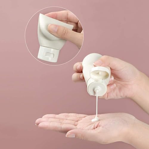 ZALUJMUS Travel Bottle, 3 Pcs Leak Proof Refillable Squeezable Containers Set(60 ml) with Label and Transparent Carry Bag for Liquid Shampoos, Soap and Toiletries. (Multicolor) - Image 4