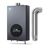 Propane Tankless Water Heater Indoor, 2026 Powerful 4.8 GPM Instand on Demand Propane Hot Water Heater with LED Touch Screen Residential Waterheater for Wholehouse