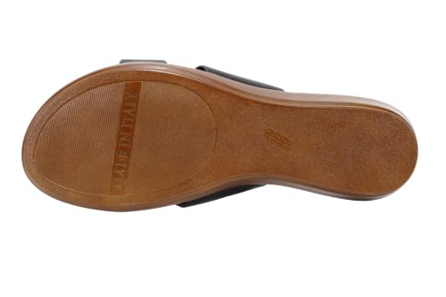 Image of ITALIAN Shoemakers Women's Sofy Wedge Sandal, Comfort Casual Open Toe - Made in Italy, 1.5 inch Heel