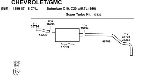 Image of Dynomax 17769 Spr Trb Unv 27 inchSo 3 inch inch Lg inch