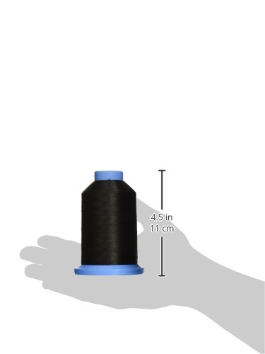 Hilo Super Brite de Poliéster 40wt 5500yd Negro miniatura 2