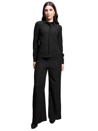 KETCH Women Full Sleeve Co-Ord Set KHCE000111 BLACK M