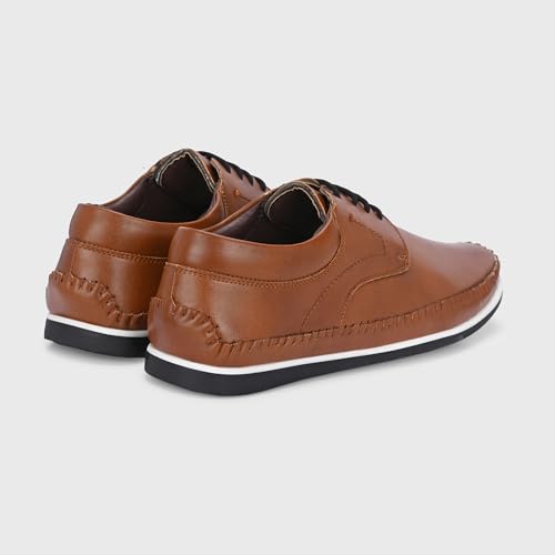 Image of Centrino Men's Casual Shoes |Stylish Lace-Up Design | Soft Cushioned Insole for Comfort | Lightweight & Breathable |Oxfords Walking, Office Comfortable Shoe |Classy Sneakers with Extra Comfort (7631)