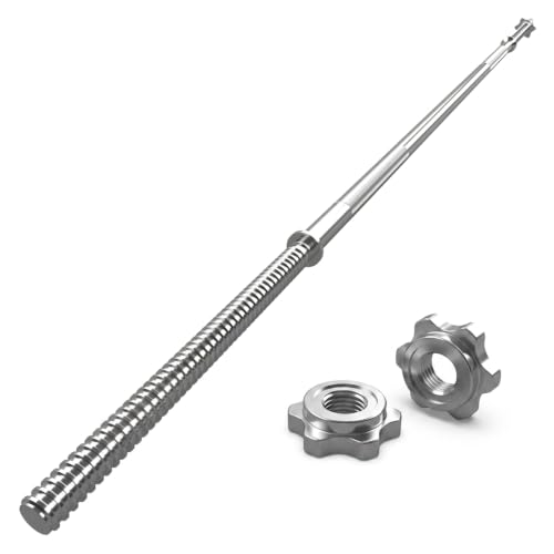 GYM MASTER 4ft Standard Barbell Bar with Spinlock Collars