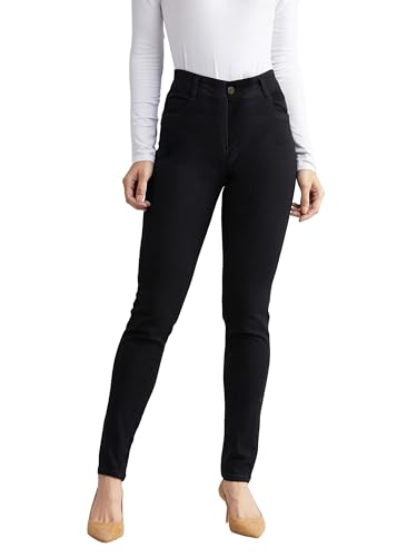 Image of Dolce Crudo Women's Skinny High Rise Bleached Cropped Stretchable Denim Jeans