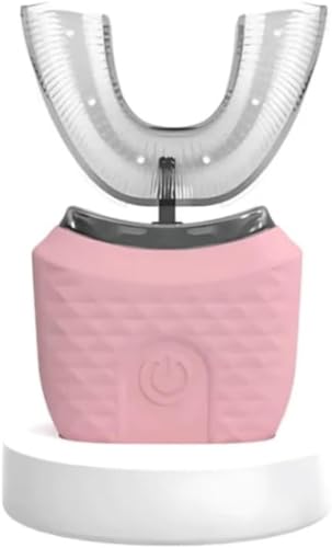 Cepillo de dientes eléctrico en forma de U, 3 modos de ajuste de un solo toque, cepillo de dientes de limpieza envolvente para cuidado bucal
