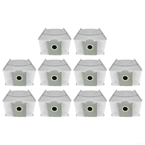 Bolsas para aspiradora Ecovacs para robots Deebot X9 Pro y X9 Pro, filtro de fibra fundida y contención segura del polvo, paquete de 4/10 (paquete de 10)