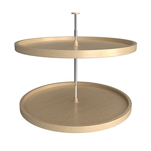 Rev-A-Shelf Banded Wood Full Circle 2-Shelf Lazy Susans for Corner Base Cabinets