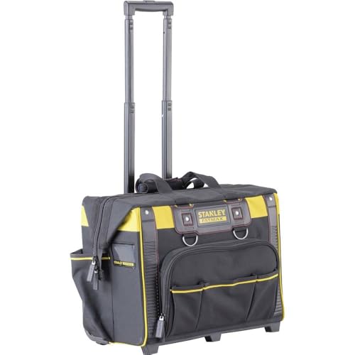 STANLEY FATMAX Bolsa Rígida con Ruedas, Organización Óptima para Herramientas, Asa Telescópica Resistente, Ruedas para Transporte Fácil, Medidas 50 x 36 x 41 cm, FMST1-80148