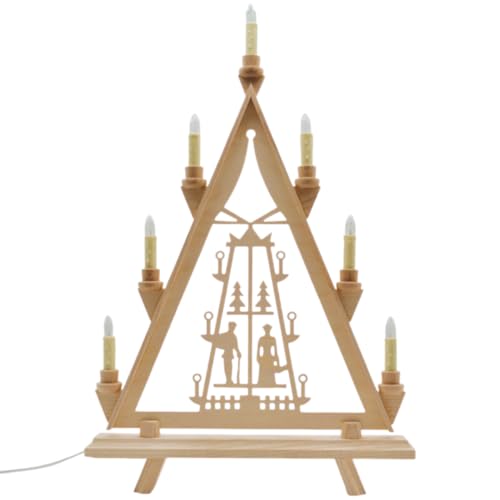 Erzwelt - Lichterbogen DBR37 – Schwedenleuchter aus Holz – spitzer...