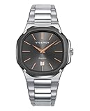 Viceroy Reloj Laura Escanes 45111-17 Hombre – Acero Bitono IP Gris, Caja Hexagonal 41 mm, Zafiro, Brazalete Acero, 10 ATM, Cuarzo Analógico