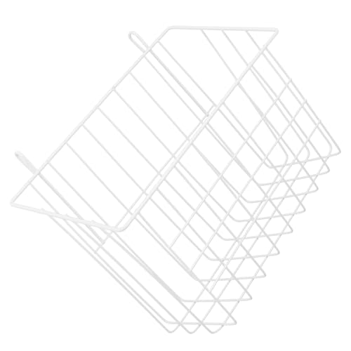 BUGUUYO Wrought Iron Bunny Feeder Rack Durable Food Storage Basket for Rabbits and Guinea Pigs Easy to Install Space Saving Design for Pet Cages