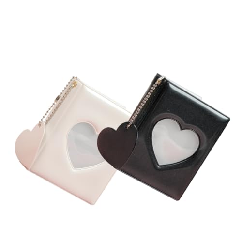 PRETYZOOM Love Heart Pendant Photo Album Mini Photocard Binder Diy Photo Scrapbook