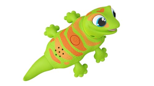 Animagic Let's Go Gecko (Green), Gecko Toy from 5 Years, Lizard Robot Interactive Cuddly Toy, Children's Toy