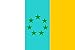 Produktbild DIPLOMAT Flagge Siete Estrellas Verdes | Esta es la Bandera nacionalista Canaria | Querformat Fahne | 0.06m² | 20x30cm für Flags Autofahnen