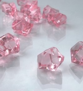 Dashington 2 Pounds of Pink Acrylic Ice Rock Vase Gems or Table Scatters