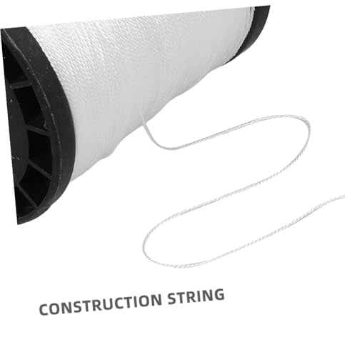 SHOWERORO Hilo de Nylon para Trabajo de Construcción – Cuerda de Nylon Fuerte y Flexible, Color Blanco, 3 Rollos (70 Piezas, 0.195kg) – Hilo para Albañilería y Construcción Exterior miniatura 3