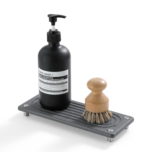 Razborci Water Absorbing Stone Sink Caddy Kitchen Sink Organizer Tray,