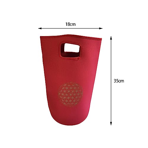 YIJU Bolsa de Tigela de Cristal com Alça, Bolsa de Viagem Portátil Resistente, Bolsa de Bolsa de Tig
