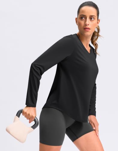 Women's Long Sleeve Workout Tops, XS-3XL  - image 3