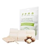 Nature Cosmétique® Bruchseife Sheabutter Duftfrei – Für trockene Haut – Mit natürlichem...