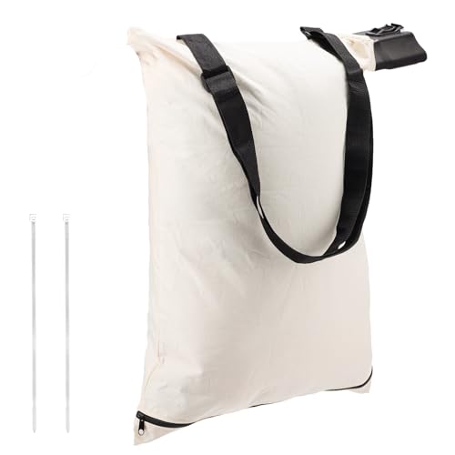Leaf Blower Vac Bag for Toro 127-7040 137-2336 108-8994, Blower Debris Vacuum Bag Fabric Zippered Bottom Dump Bag Leaf Blower Accessories for Toro Vacuum Blowers