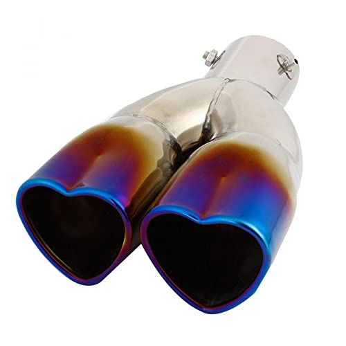 Sourcingmap 8pcs 60mm Stainless Steel Motorcycle Exhaust Pipe